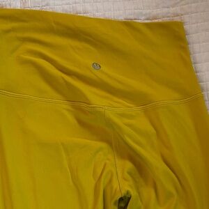 Lululemon Align 28" Leggings - Yellow, size 6